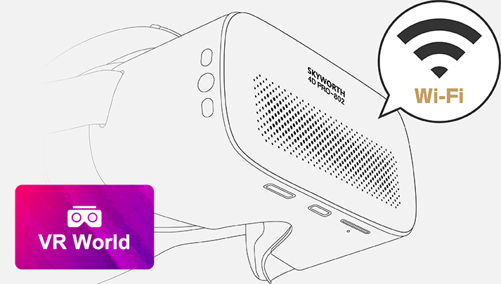 SKYWORTH-4D S801を店舗に持ち込んでWi-Fiに接続するだけで視聴可能です！